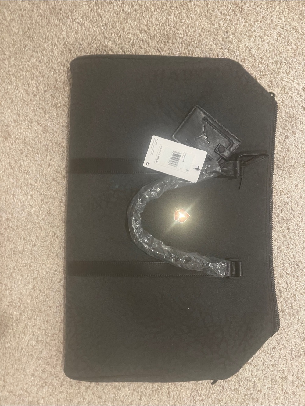 Black Men's Travel Tote Bag - Jordan